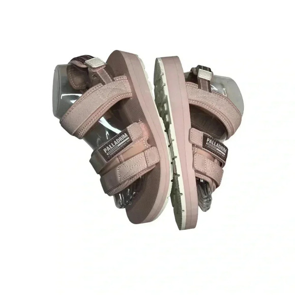 Palladium Women’s Pink Velcro Sandals•Size US M6/W7.5 Like New (No Box) - Picture 3 of 15
